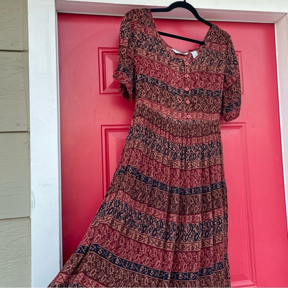 Rayon boho hippie dress - Picture 5 of 9
